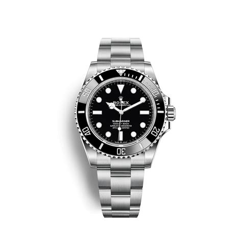 rolex black dial no markers|rolex m124060 0001.